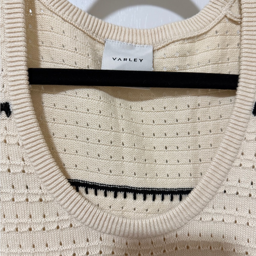 Varley Cream and Black Knit Maxi Dress - Picture 3 of 7
